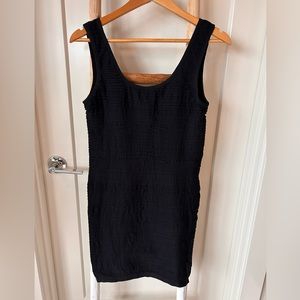 Black Bodycon Dress - Size L
